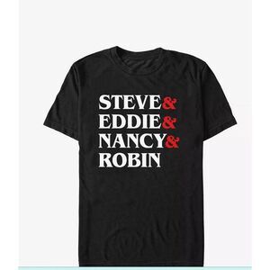 Stranger Things Tee‎ Eddie Steve Nancy Robin T-Shirt NWT